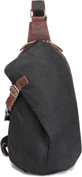 AOTIAN Unisex Sling Backpack Waxed Canvas Crossbody Bag Daypack 10 Liters, Height 14.5 Inches