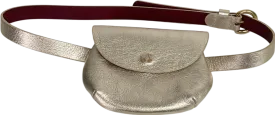 Bonpoint Metallic Gold Belt with Purse