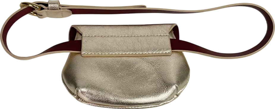 Bonpoint Metallic Gold Belt with Purse