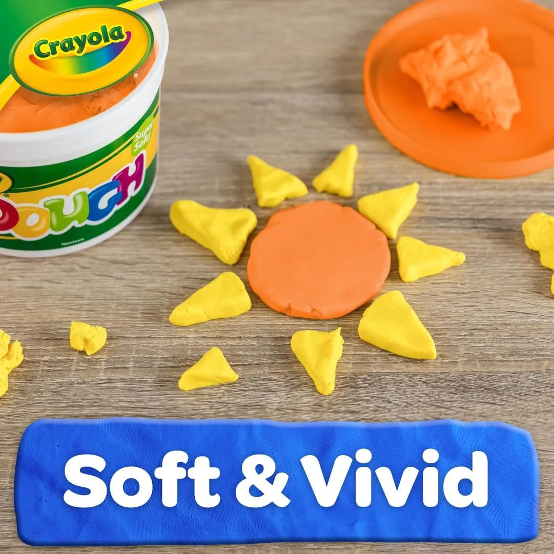 Crayola Orange Dough, 3 lb. Resealable Bucket, Toys for Kids, Gift