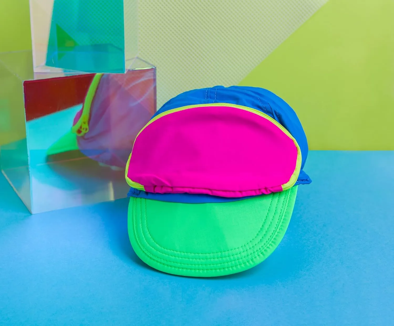 Fanny Pack Hat  Retro 80s Ski Hat with Hidden Pocket  Funny Christmas Hats for Festivals and Travel