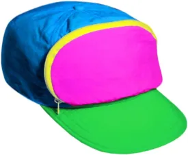 Fanny Pack Hat  Retro 80s Ski Hat with Hidden Pocket  Funny Christmas Hats for Festivals and Travel