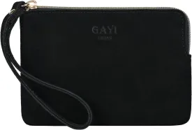 Genuine Leather 4.5 x 6.5 Wristlet Purse for Women, Evening Wristlet Pouch Clutch Bag