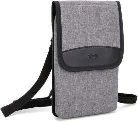 KIWIFOTOS Travel Cell Phone Pouch Belt Pouch, Phone Holster Crossbody Bag with Shoulder Strap for iPhone 16 15 14 Pro Max Case Holder with Neck Lanyard Smartphone Walking Passport Wallet