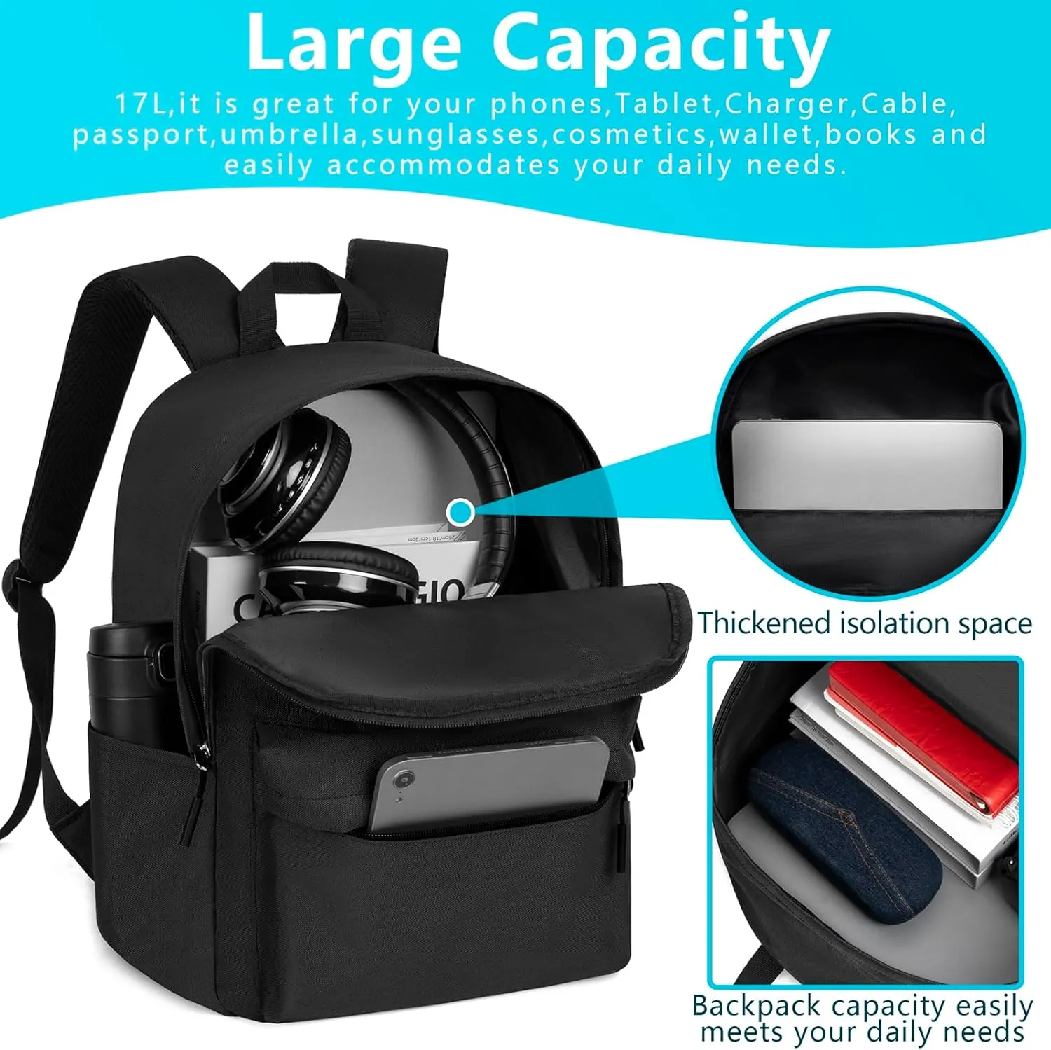 Lightweight Children School Backpack W11.9 X D5.6 X H15.8 Daily Use Backpack Book Bag for Kids