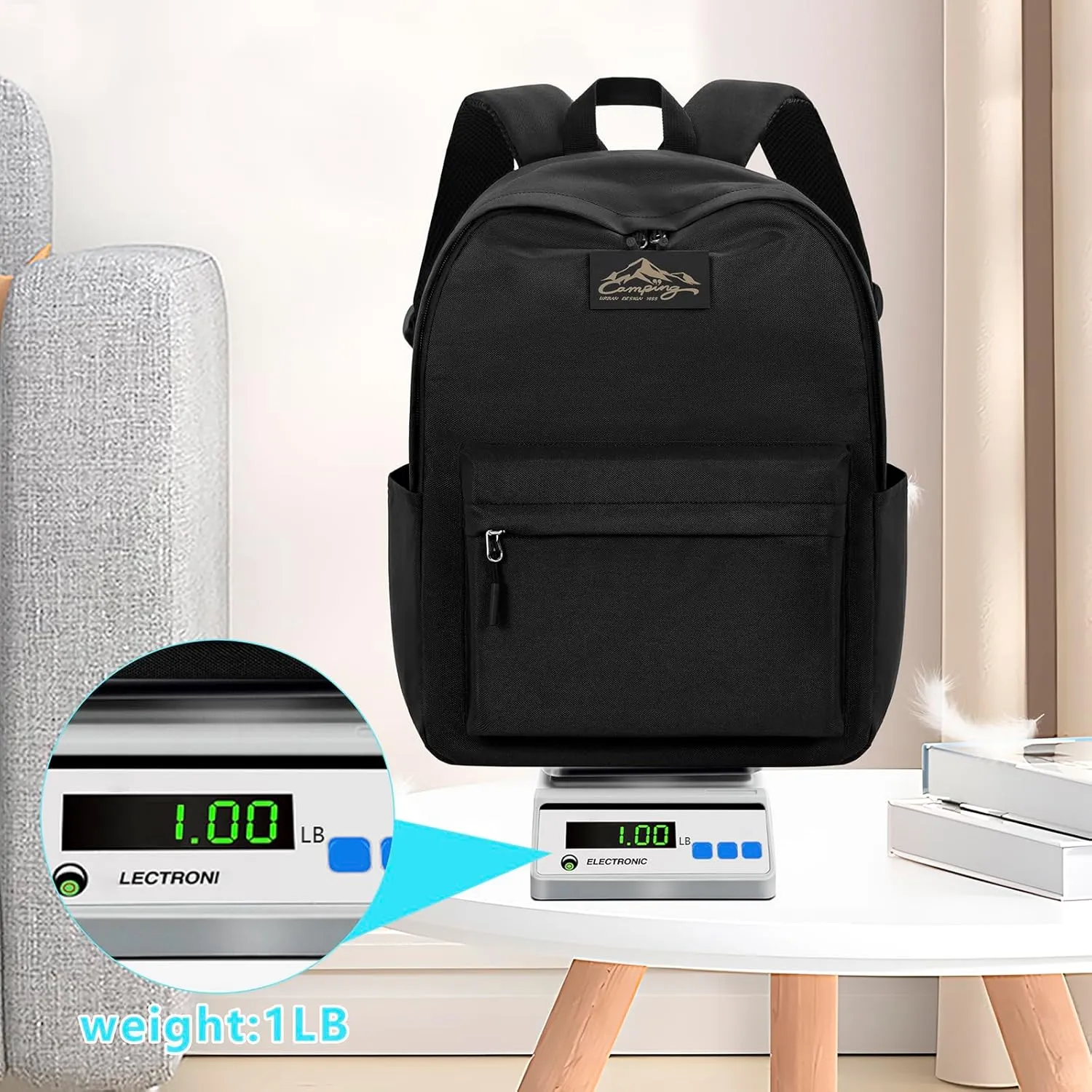Lightweight Children School Backpack W11.9 X D5.6 X H15.8 Daily Use Backpack Book Bag for Kids