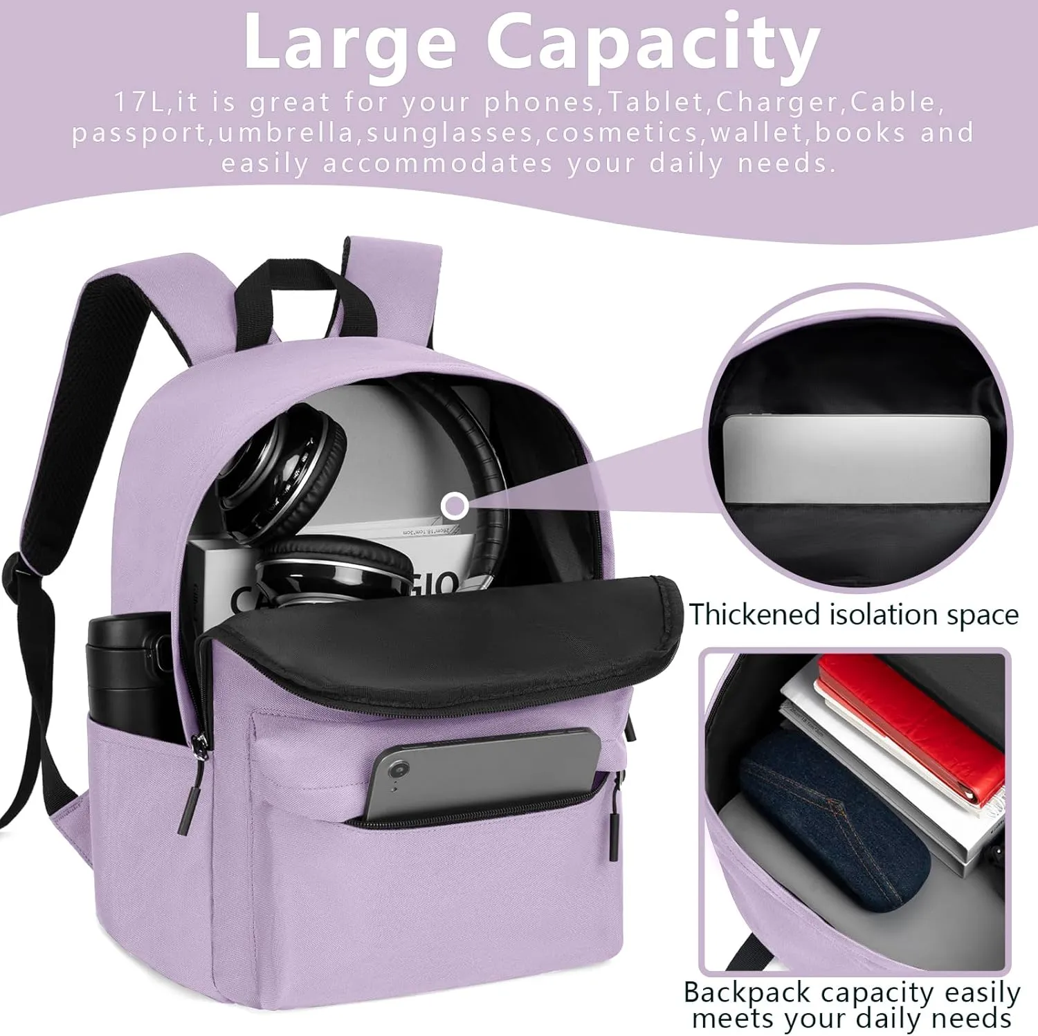 Lightweight Children School Backpack W11.9 xD5.6 xH15.8 Daily Use Backpack Book Bag for Kids