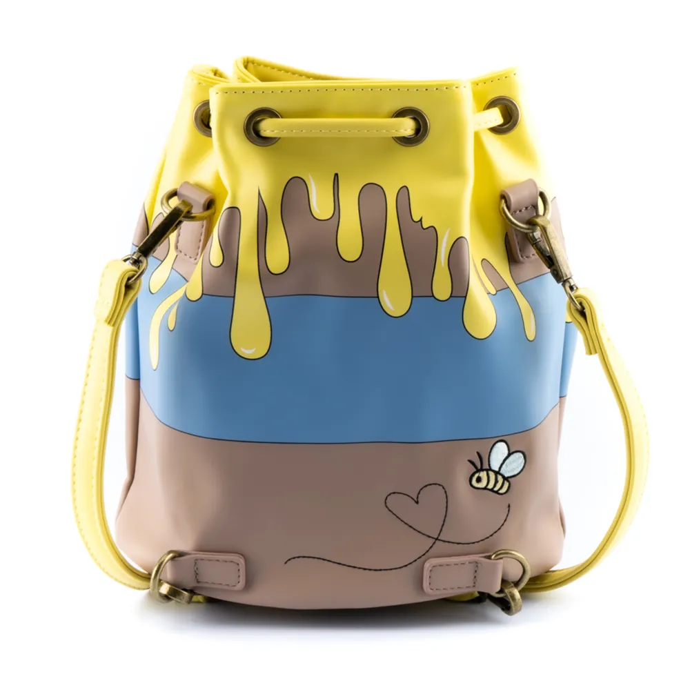 Loungefly Disney Winnie The Pooh 95th Anniversary Honeypot Convertible Backpack