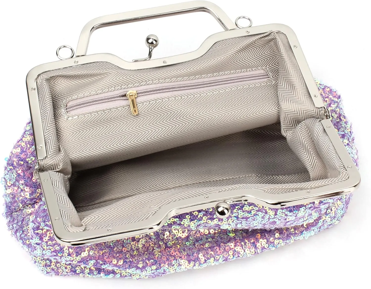 Mermaid Sequins Clutch Sparkling Glitter Evening Crossbody Shell Bag Banquet Handbag Party Prom Wedding Purse