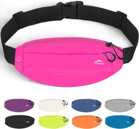 Running Fanny Pack Whole Bag Reflective, Running belt for Women &Men,Sweatproof Phone Holder Workout, Running Waist Pack(rose)